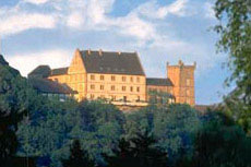 Schloss Weitenburg vom Neckar aus gesehen